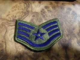 Pair Military Patch US Air Force BDU Blue Staff Sergeant E-5 FEMALE Pre-... - £3.83 GBP