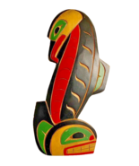 Killer Whale Wood Carving Matilpi Kwakiutl Native North American Indian PNW - £143.69 GBP