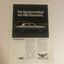 1981 Buick Century Print Ad Advertisement Vintage Pa2 - £7.00 GBP