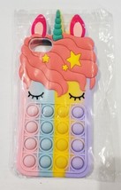 Unicorn Style Case Pop Fidget Toy Silicone Case For iPhone 8/SE (2020) - Rainbow - £6.28 GBP