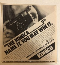 1980s Konica 35 MM Camera Vintage Print Ad Advertisement pa31 - $7.91