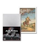 1 pack of 10 BCW 11 ½&quot; x 17 ½&quot; + 1 ½&quot; Flap 2-Mil Mylar Art Print Bags - $438.45 MXN
