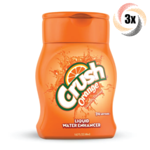 3x Bottles Crush Orange Flavor Liquid Water Enhancer | Sugar Free | 1.62oz - £14.93 GBP
