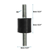6 pcs M3 Auto Anti Vibration Rubber Isolator Damper 8x8mm Shock Absorb M... - £12.61 GBP