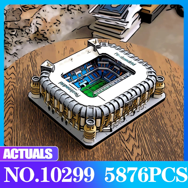 City Building Bernabeu Stadium Model 10299 Real Madrid Football Blocks B... - £186.19 GBP+
