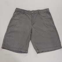 Columbia XM4598 Men's Gray Cotton Flat Front Shorts Size 34 (34W×10L) image 14