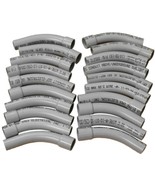 Lot of (20) 1&quot; Inch PVC Electrical Conduit Elbow Sched 40 - 45 Degree w/... - $31.49