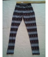 Pink Rose Women Winter Theme Snow Flakes Leggings Medium EUC - €6,74 EUR