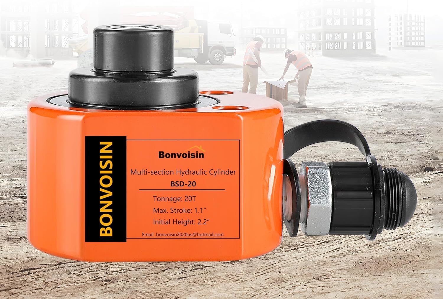 Bonvoisin 20T Hydraulic Cylinder Jack Porta Power, Cannot Retract Automa... - $109.99