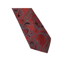 Men's Stacy Adams Tie and Hankie Set Fancy Woven Silky Satin #SAT131 Red image 3