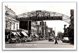 RPPC North Virginia Street View Reno Nevada NV UNP Postcard V7 - £4.39 GBP