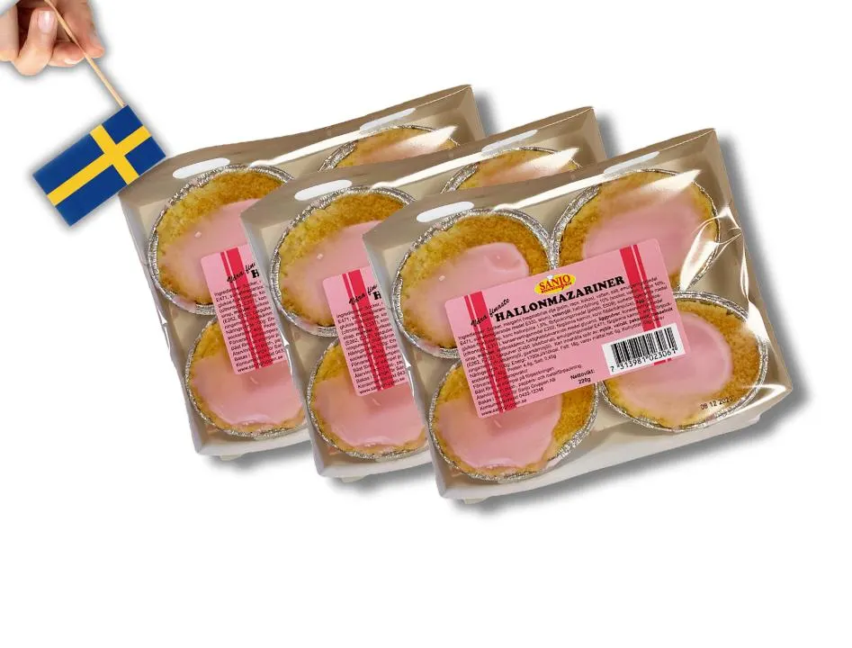 2 Boxes Sanjo Hallon Mazariner - 220g (7.76oz) - Classic Swedish Raspber... - $25.95