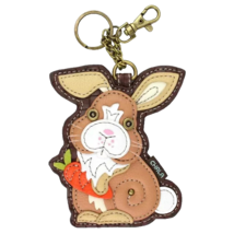 BUNNY CARROT KEY FOB COIN PURSE KEYCHAIN CHALA - $18.32