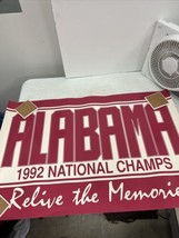 Alabama Crimson Tide 1992 National Champs Poster Relive The Memories Bea... - £11.61 GBP