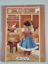 Western Gal Doll Costume Skirt Fringed Jacket Boots Hat Fibre Craft  FCM356 - £7.03 GBP