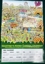 GEOFFREY&#39;S KOOKY CARNIVAL CALENDAR (1992) 21&quot; x 32&quot; promotional poster - $20.79 CAD