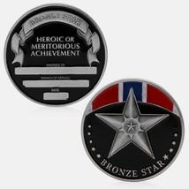 Bronze Star Medal Heroic Or Meritorious Achievement Challenge Coin - £27.96 GBP