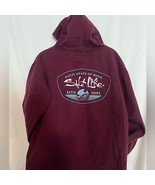 Saltlife Live Salty Get Barreled Youth Hoodie Maroon size XLG youth - $344.29 MXN