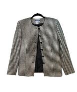 Pendleton Vintage Crop Wool Blazer Jacket Size 4 Made In USA Black and W... - $17.82
