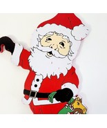 House of Lloyd Santa Claus Wood Decorations 1991 Vintage Holiday 11&quot; HGS2C - $27.32 CAD