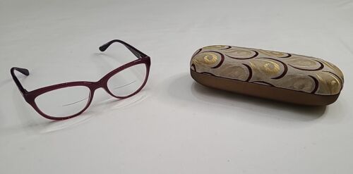 Guess Gu7209 Pur-3 54-17-135 Purple Eyeglasses Frames With Animal Print Accent - $27.60