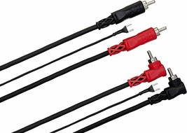 Hosa - CRA-201DJ - 2 RCA Male to 2 RCA Angled Male w/ Ground Strap Cable - 3.3ft - £12.47 GBP
