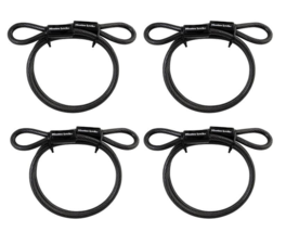 Master Lock 85DPF 3/8&#39;&#39; X 4&#39; Ft Vinyl Coated Looped Steel Locking Cable (4-PACK) - £32.35 GBP