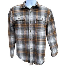 VTG Carhartt Men’s Heavyweight Flannel Shirt  Size M Plaid Original Fit ... - $52.24