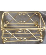 Lovely Vintage Tin Decorative Basket - VGC - GOLD TONE - PRETTY LITTLE P... - $13.46 CAD