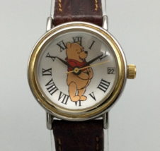Timex Disney Winnie The Pooh Watch Women 24mm Silver Tone Date New Battery - $24.74
