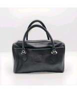 Giani Bernini Women&#39;s Leather Handbag Shoulder Bag Black Vtg - $35.07 CAD