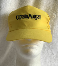 Captain Morgan Rum Embroidered Baseball Hat Mens Yellow Snapback - £18.28 GBP