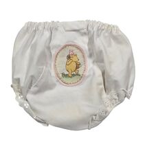 New ICM LP 3 Double Seat Panty White Winnie the Pooh Embroidered Baby Bl... - $19.80