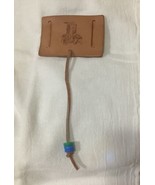 Vtg BSA Leather Belt Slip-on Patch Indian &amp; Beads - €5,11 EUR