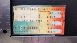 Yes / Jon Anderson - Vintage Laminated September 12, 1980 Concert Ticket Stub - £16.03 GBP