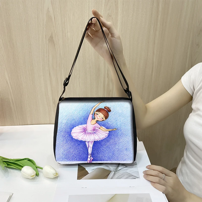 Ballet Dancing Print Women Shoulder Bag Ballerina Women Handbags Crossbo... - $19.87