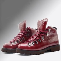 Waterproof Fall Genuine Leather Big Plus Size 12 13 14 46 47 48 Army Retro Comba - £169.63 GBP