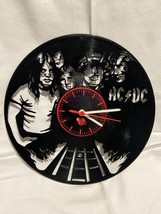 AC/DC 33 LP Vinyl Quartz Wall Clock With Band Design - £8.22 GBP