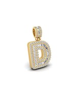 Custom Latter Pendant, VVS1 Moissanite Diamond Personalized Name Necklac... - $4,428.02 MXN