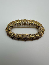 Vintage Antique Ornate Styled Gold Brooch 6.2cm - £11.08 GBP