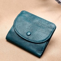 Leather Women Mini Wallet Coin Pocket Bag  Bloc Card Holder hide Simple Ultra-Th - £52.30 GBP