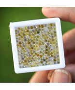 11.62 Ctw 196 Pcs Yellow Natural Diamond Fancy Round Cut Polished 2-3mm - €560,63 EUR