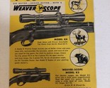 1957 Weaver Rifle Scopes Vintage Print Ad Advertisement pa19 - £10.26 GBP