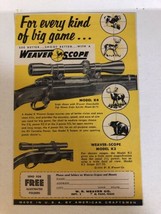 1957 Weaver Rifle Scopes Vintage Print Ad Advertisement pa19 - £10.04 GBP