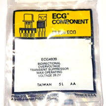 ECG4939 bidirectional over voltage transient suppressor max 28.2v NTE4939 - $1.45