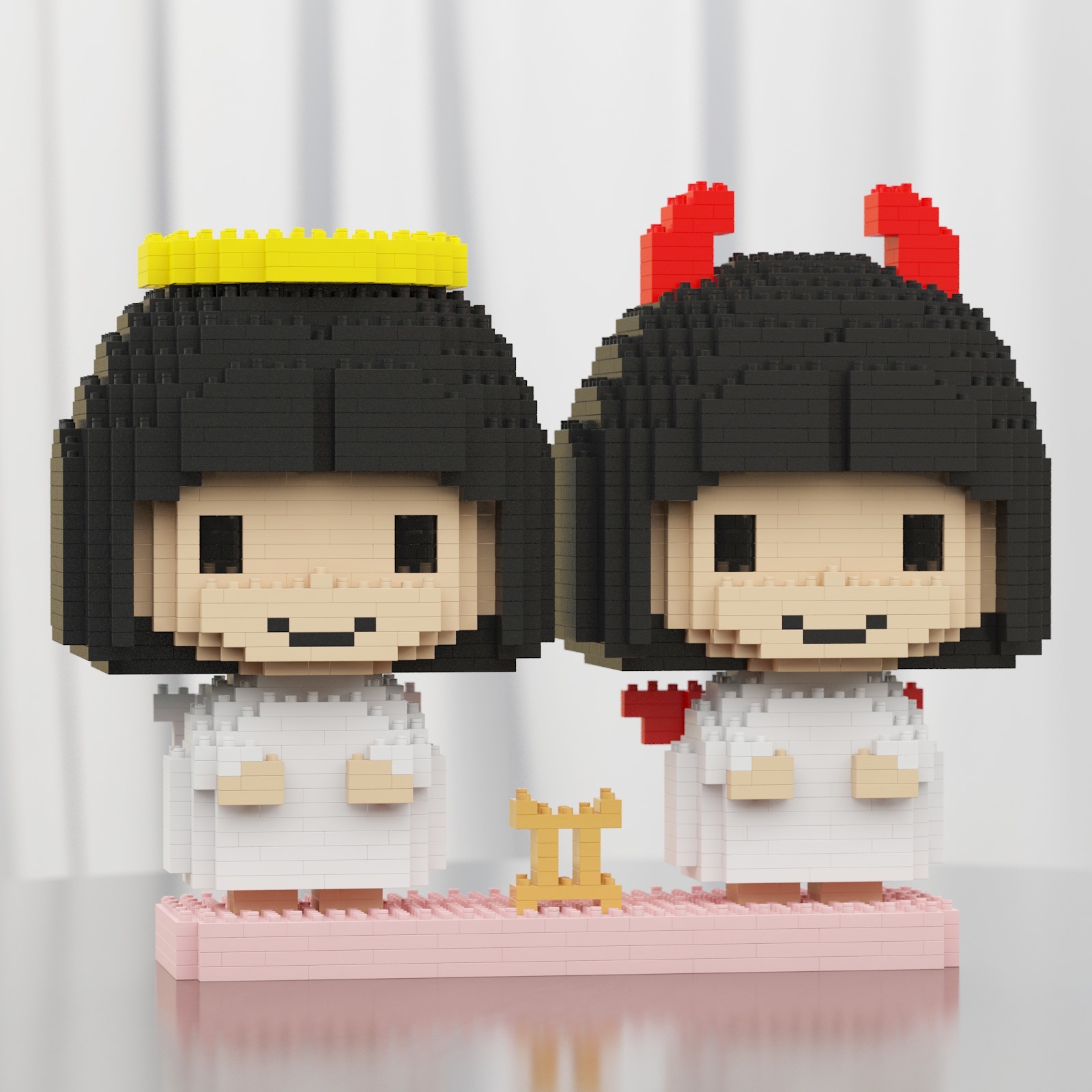Zodiac Signs (Gemini) Sculptures  (JEKCA Lego Brick) DIY Kit Item image 4
