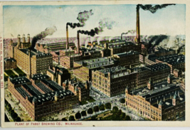 1910 Pabst Brewing Co. Plant in Milwaukee Wisconsin WI Beer Ale Postcard - £12.86 GBP