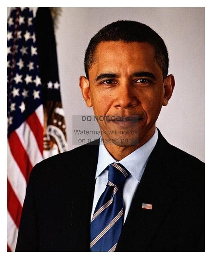 Primary image for PRESIDENT BARACK OBAMA PORTRAIT OFFICIAIL WHITE HOUSE 8X10 PHOTOGRAPH REPRINT