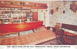 Osmington Mills Nr Weymouth Dorset England~Argus Bar PUB-PICNIC Inn~Postcard - £8.69 GBP