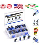 1/4&quot; Push to Connect Pneumatic Fittings Kit - 40 Pcs for Reliable Fluid ... - $455.10 MXN